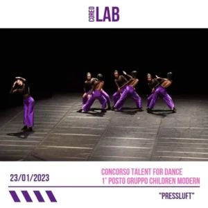 CoreoLAB 1 Posto Modern Gruppo Concorso Danza Talent For Dance Gennaio 2023