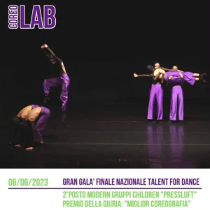 CoreoLAB 2 Posto Modern Gruppi Concorso Danza Talent For Dance Giugno 2023